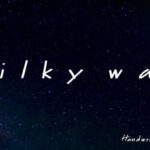 Milky Way Font Poster 1