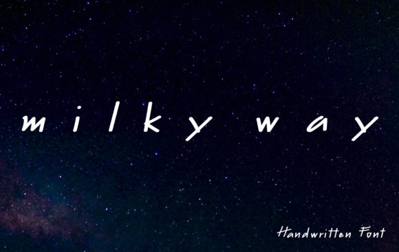 Milky Way Font