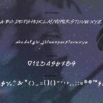Milky Way Font Poster 3
