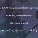 Milky Way Font Poster 3