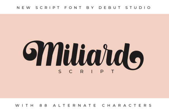 Milliard Script Font Poster 1