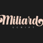 Milliard Script Font Poster 2