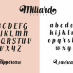 Milliard Script Font Poster 5