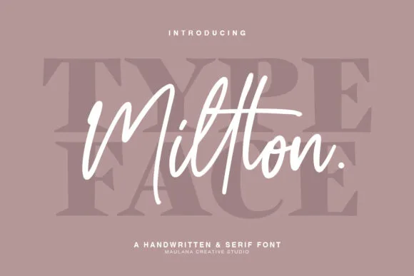 Millton Duo Font Millton Duo Font Poster 1