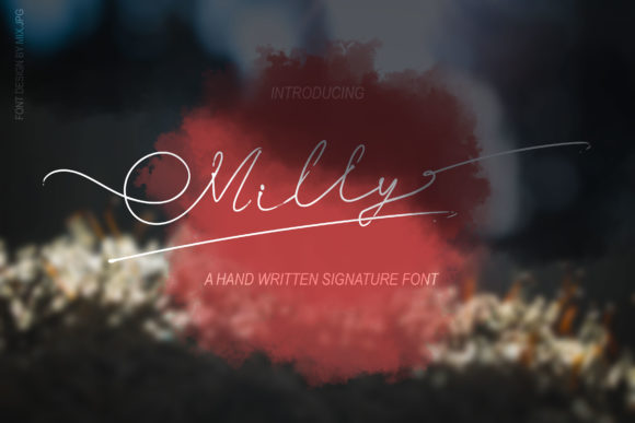 Milly Signature Font Poster 1