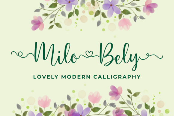 MiloBely Font Poster 1