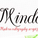 Minda Script Font Poster 1
