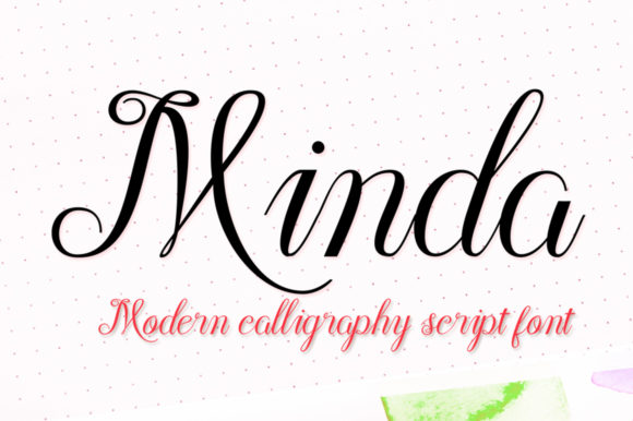 Minda Script Font Poster 1