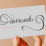 Minda Script Font Poster 3