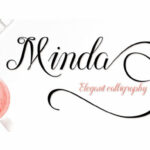 Minda Script Font Poster 7