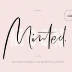 Minted Font Poster 1