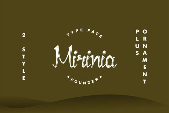 Mirinia Font Poster 1