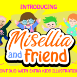 Misellia and Friend Duo Font Poster 1