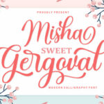 Misha Gergoval Font Poster 1
