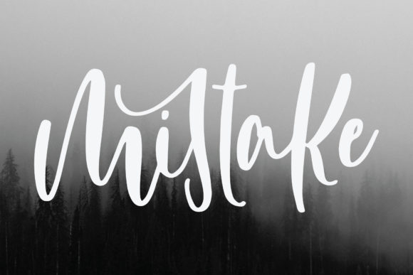 Mistake Font Poster 1