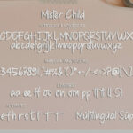 Mister Child Font Poster 6