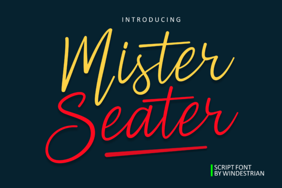 Mister Seater Font Poster 1