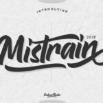 Mistrain Font Poster 1