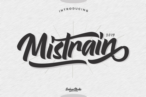 Mistrain Font Poster 1