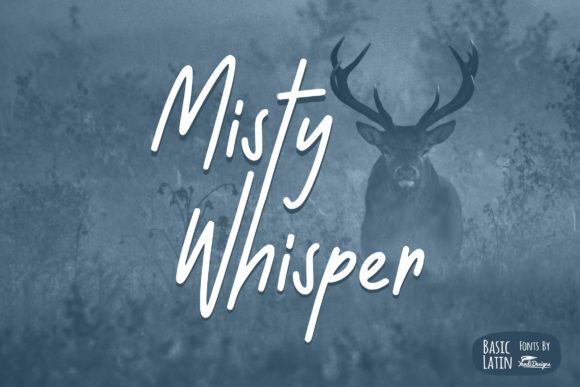 Misty Whisper Font Poster 1
