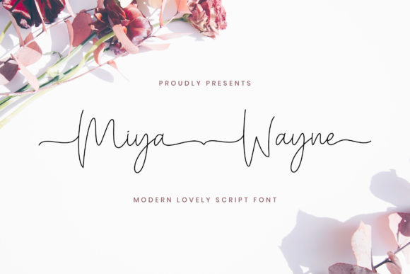 Miya Wayne Font Poster 1