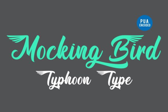 Mocking Bird Font Poster 1