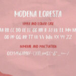 Modena Loresta Duo Font Poster 8
