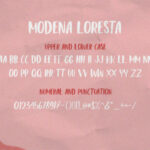 Modena Loresta Duo Font Poster 8