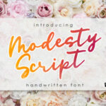 Modesty Font Poster 1