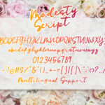 Modesty Font Poster 7