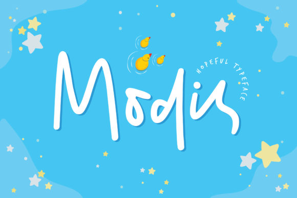 Modis Font Poster 1