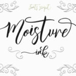 Moisture Ink Font Poster 1