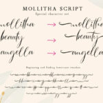Mollitha Font Poster 8