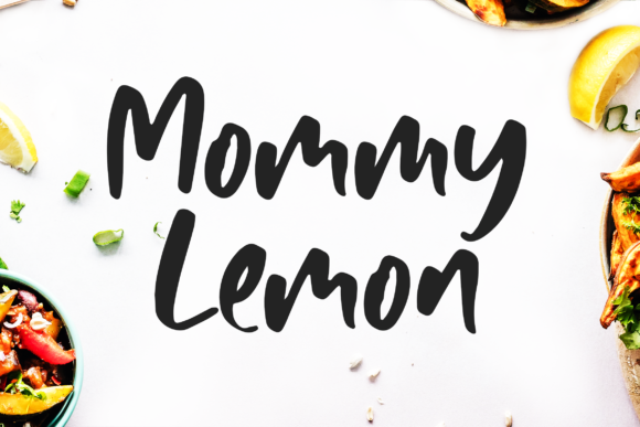 Mommy Lemon Font Poster 1