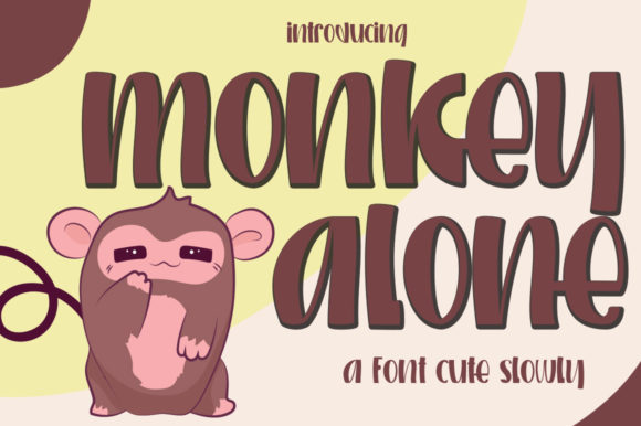 Monkey Alone Font Poster 1