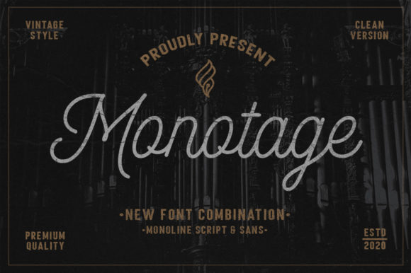 Monotage Font Poster 1
