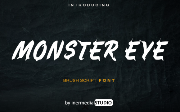 Monster Eye Font Poster 1