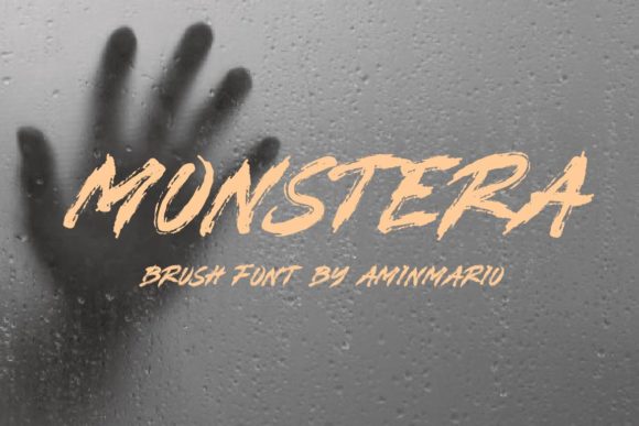 Monstera Font Poster 1