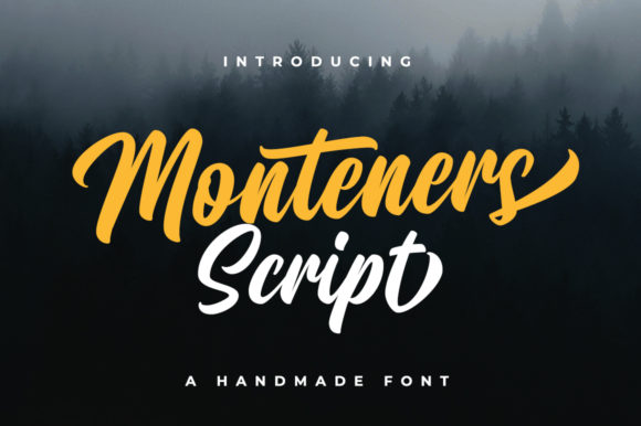 Monteners Font Poster 1