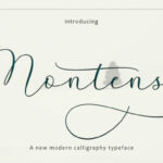Montens Font Poster 1