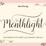 Monthlight Font Poster 1