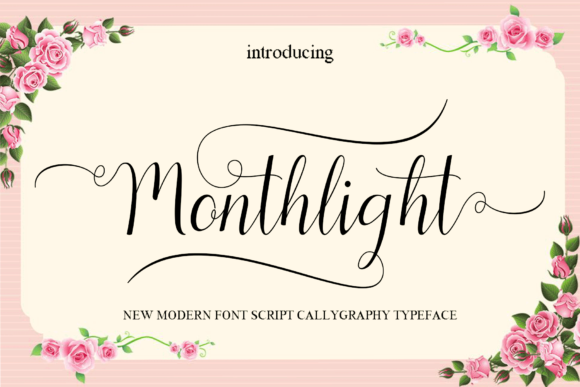 Monthlight Font Poster 1