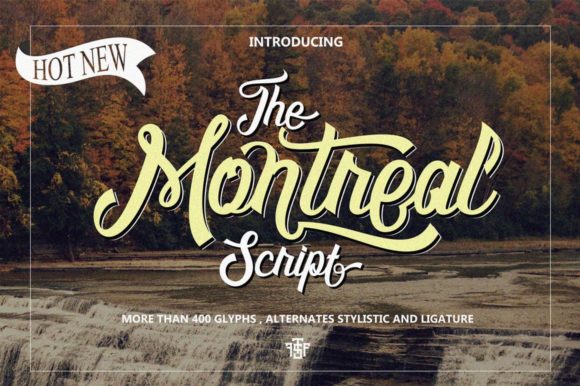 Montreal Script Font Poster 1