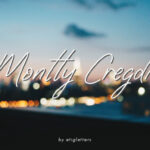 Montty Cregdie Font Poster 1