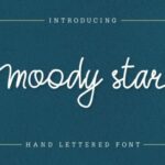 Moody Star Font Poster 1