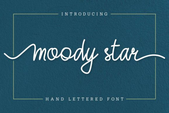 Moody Star Font Poster 1