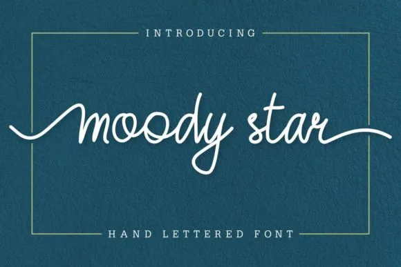 Moody Star Font Moody Star Font Poster 1