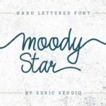 Moody Star Font Poster 2