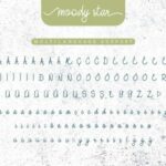 Moody Star Font Poster 8