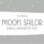 Moon Sailor Font Poster 1